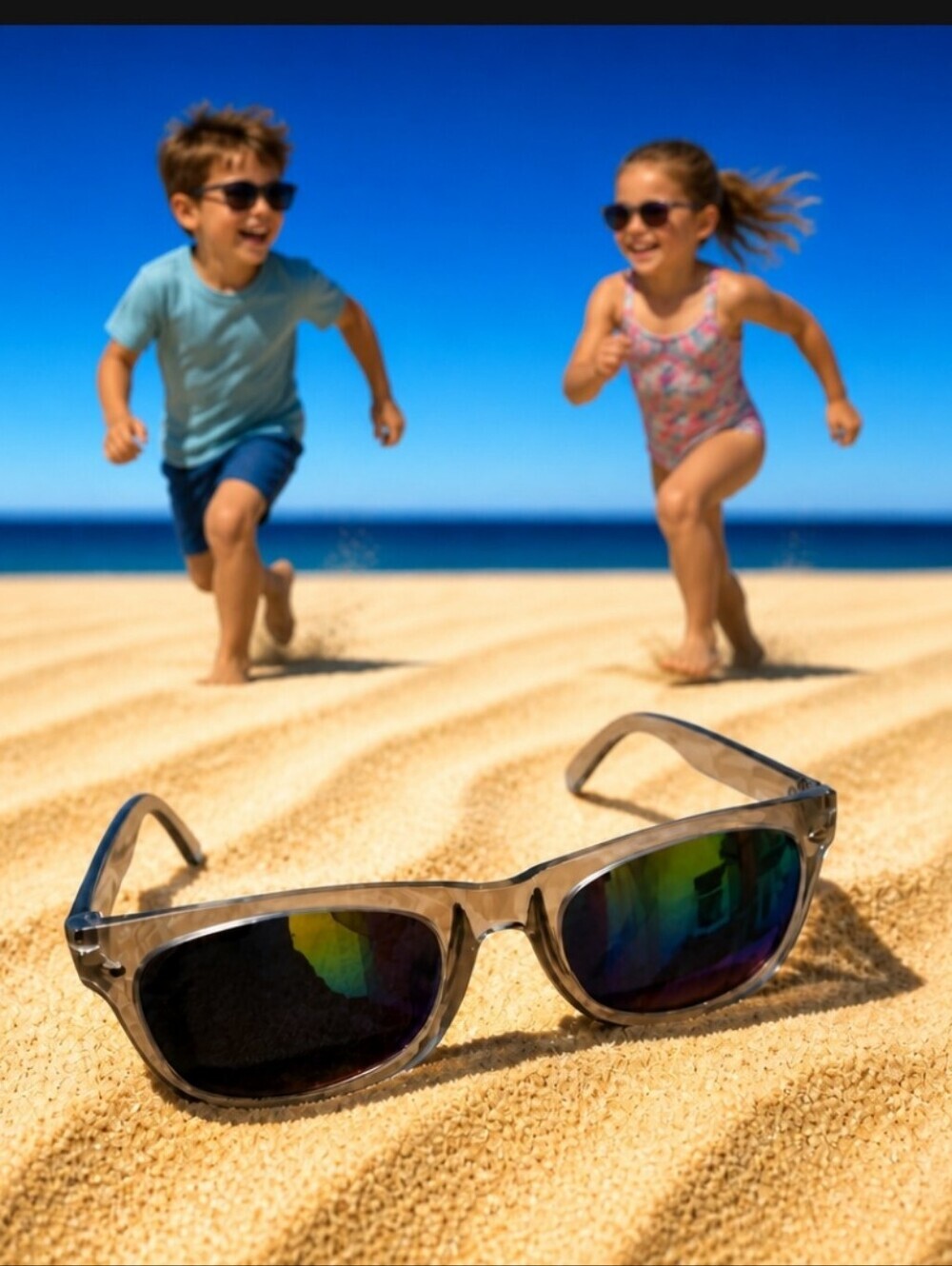 Kids Mirrored Sunglasses - Amber, Mint & Smoke Frames Choose You Favorite Color